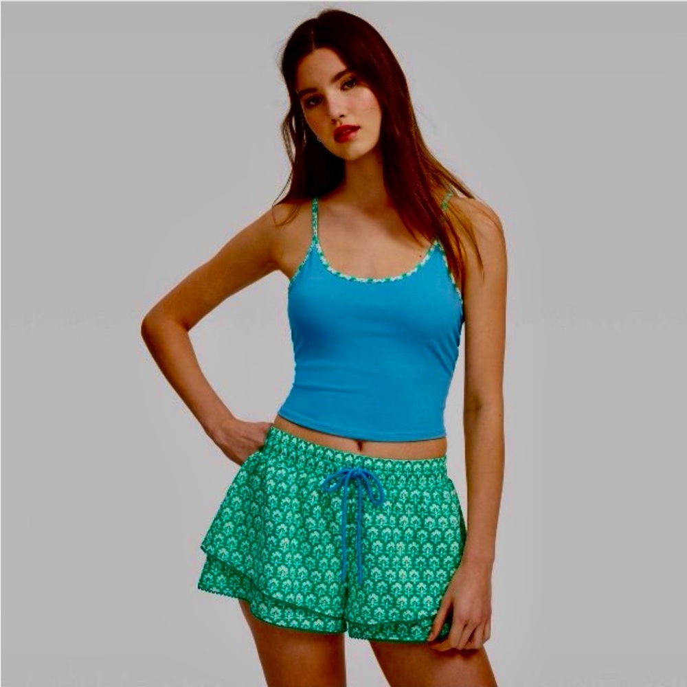 Roller Rabbit Blue and Green Camisole